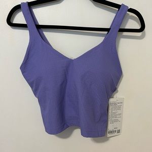 Lululemon BNWT Scoop Neck Yoga Tank *Grid Texture